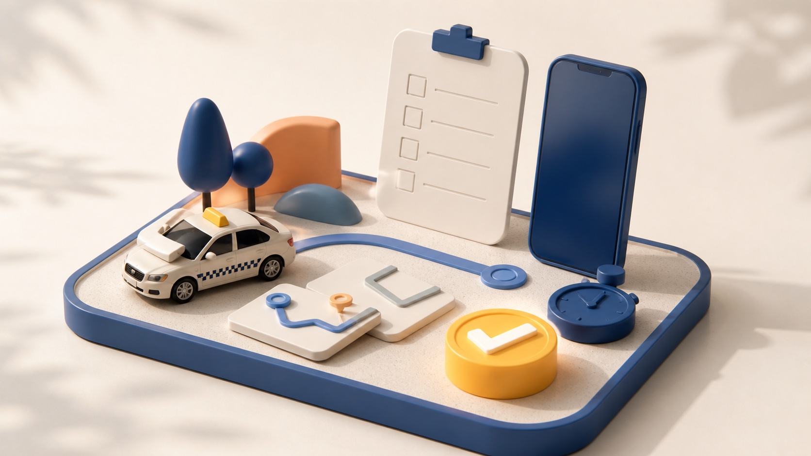 Illustration zum Artikel: Taxi Software kostenlos testen: Was Sie beachten sollten