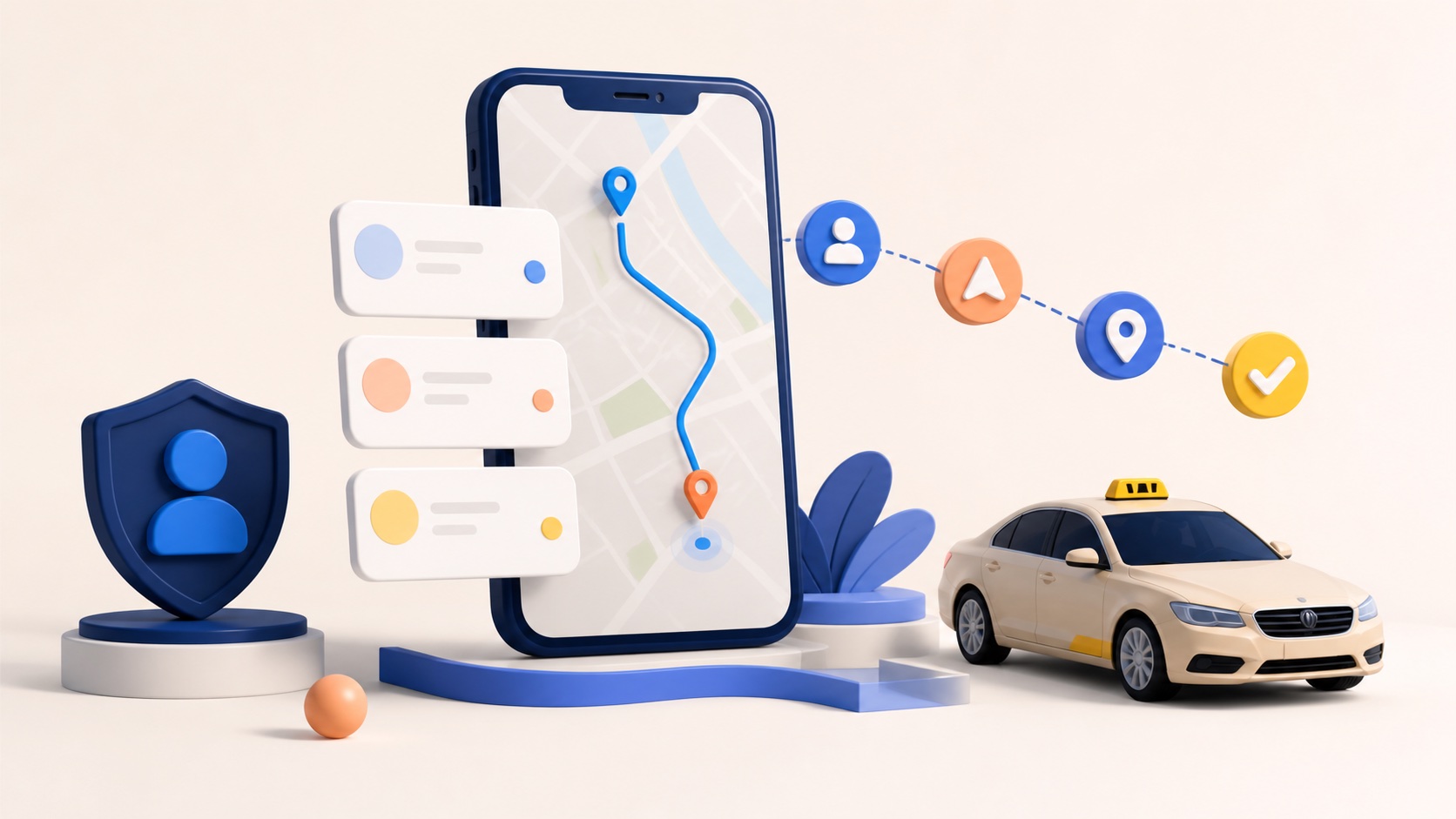 Praxisillustration zum Thema Fahrer-App